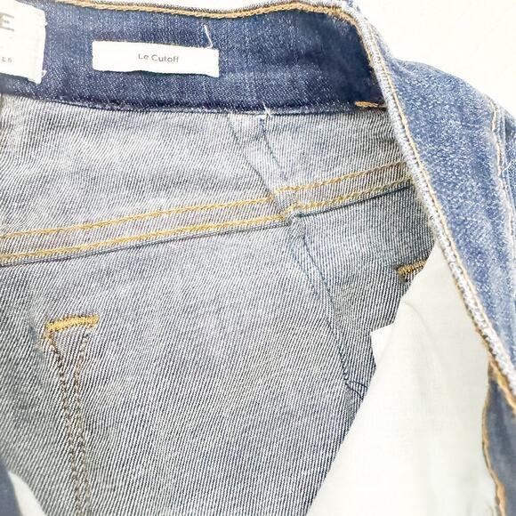 Frame Denim Le Cutoff Dark Wash Denim Cutoff Short Jeans Size 24 - Picture 3 of 9